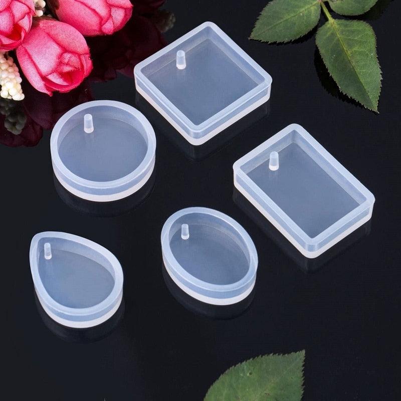 3D Silicone Resin Mould Earring 5 Pcs - Oytra