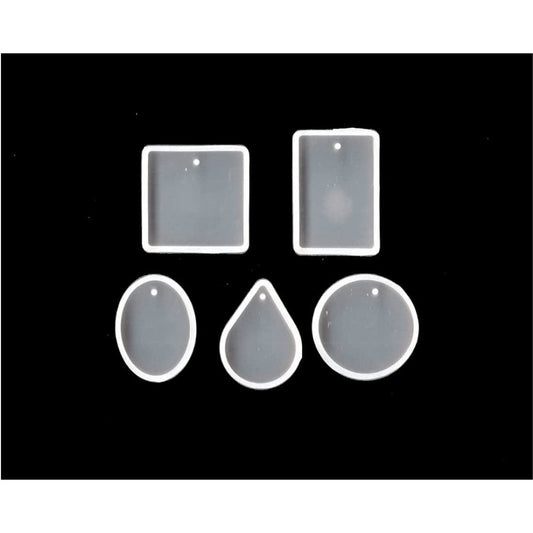 3D Silicone Resin Mould Earring 5 Pcs - Oytra