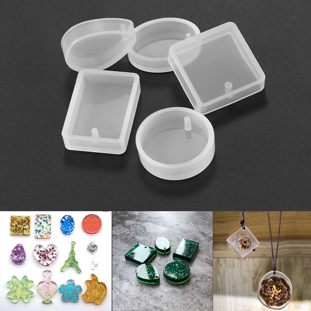 3D Silicone Resin Mould Earring 5 Pcs - Oytra