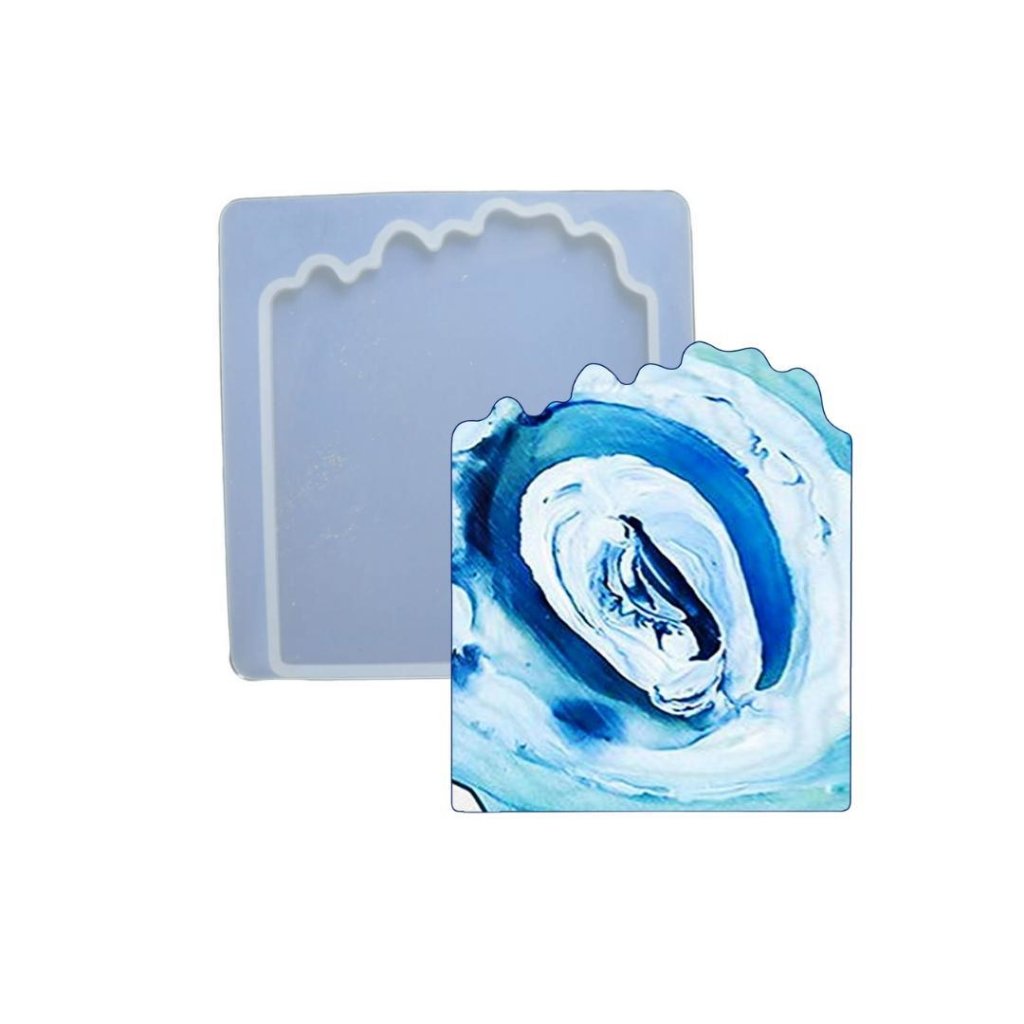 3D Silicone Resin Mould Geode Square SMOA00 - Oytra