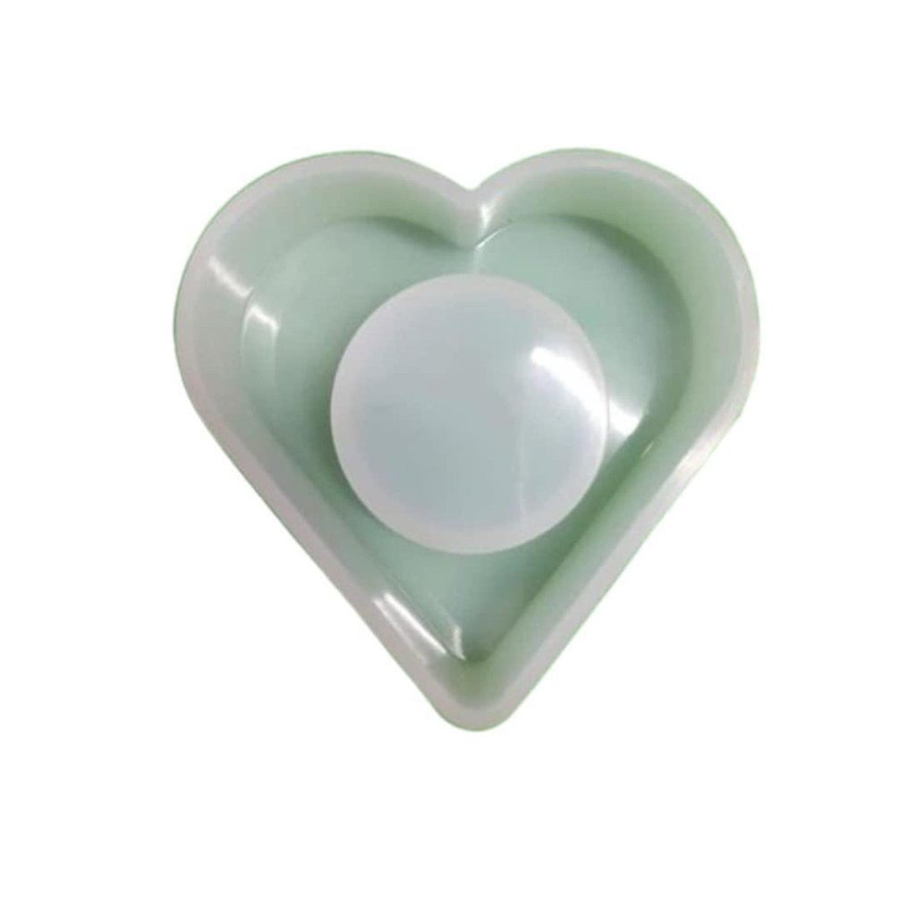 3D Silicone Resin Mould Heart Candle Holder - Oytra