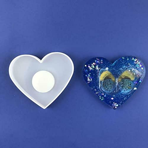3D Silicone Resin Mould Heart Candle Holder - Oytra