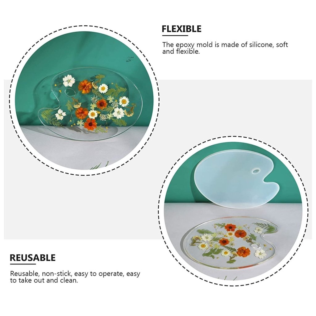 3D Silicone Resin Mould Palette Big (12") - Oytra