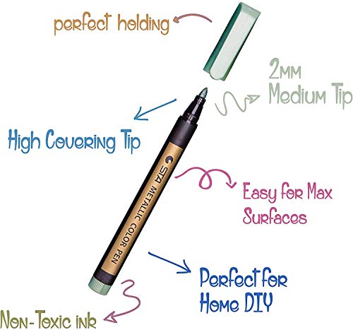 Metallic Marker Pens 10 Colors/set