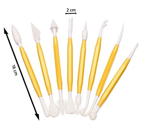 Oytra 11 Pieces Clay Tool Set for Polymer Clay Oven Bake 10 Pastel Colors Combo
