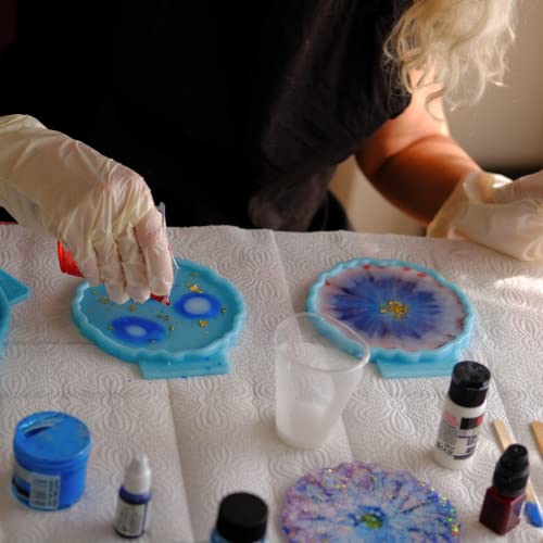 120 Pcs Wholesale Agate Coaster Resin Mould 4 Inch