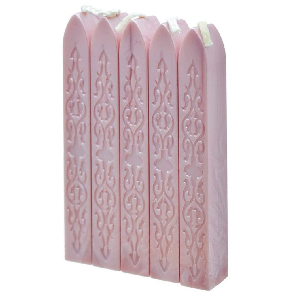 5 Piece Sealing Wax Sticks Set (SWEET PINK) - Oytra