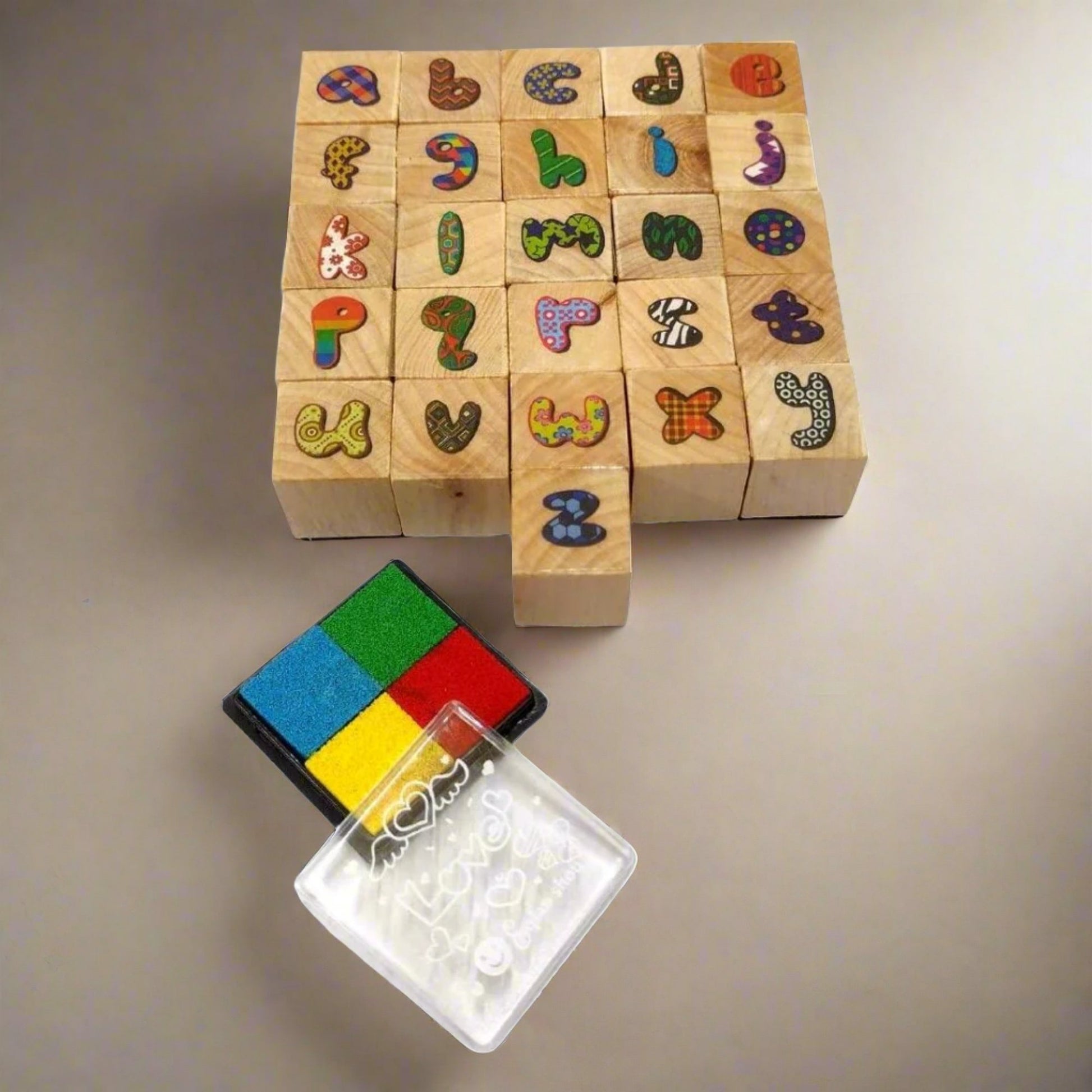 52 Letters Alphabet Fancy Rubber Stamps - Oytra