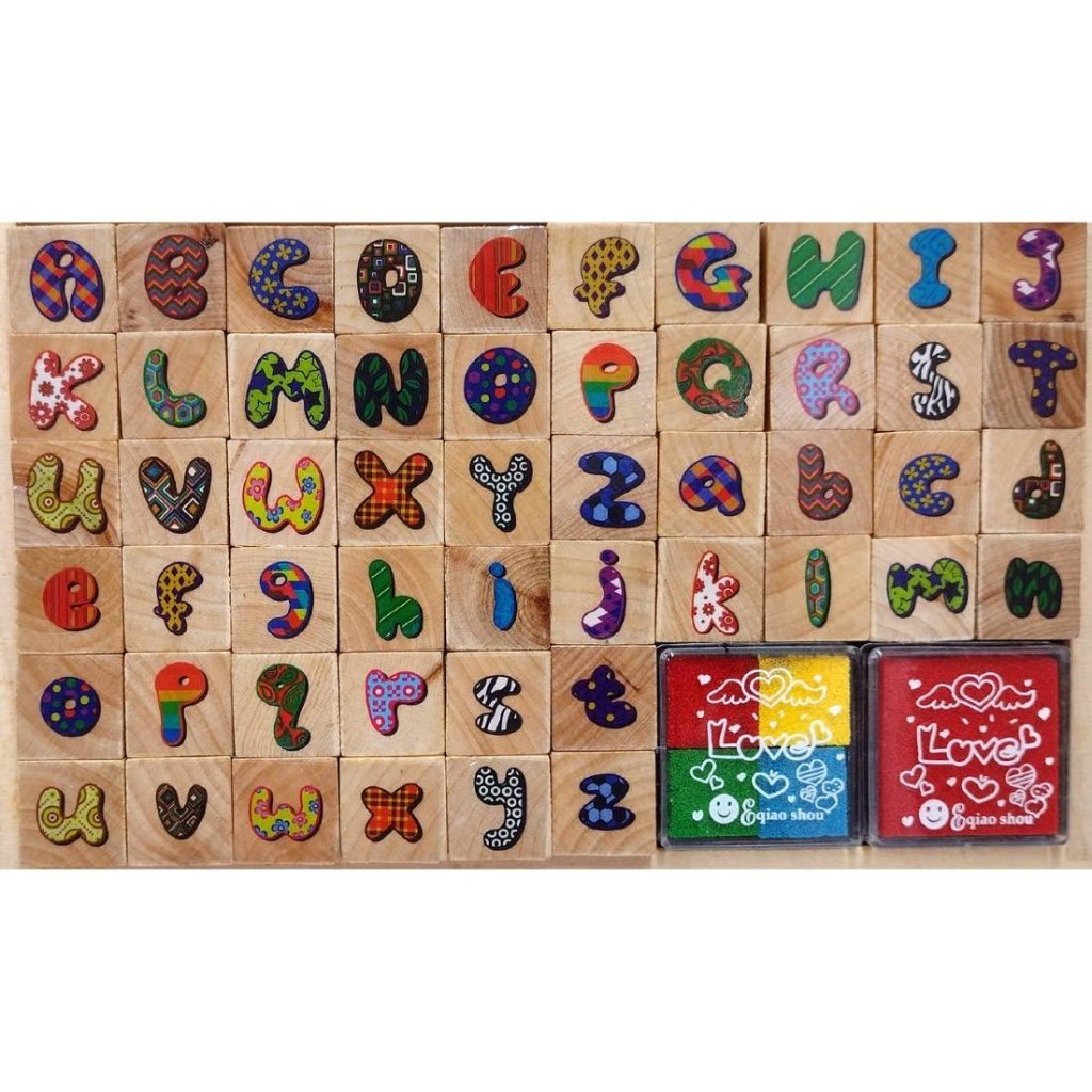 52 Letters Alphabet Fancy Rubber Stamps - Oytra