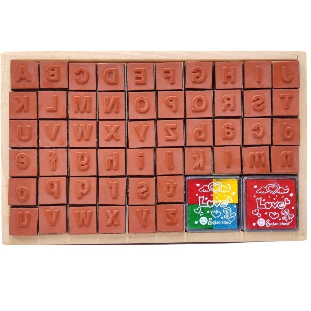 52 Letters Alphabet Fancy Rubber Stamps - Oytra