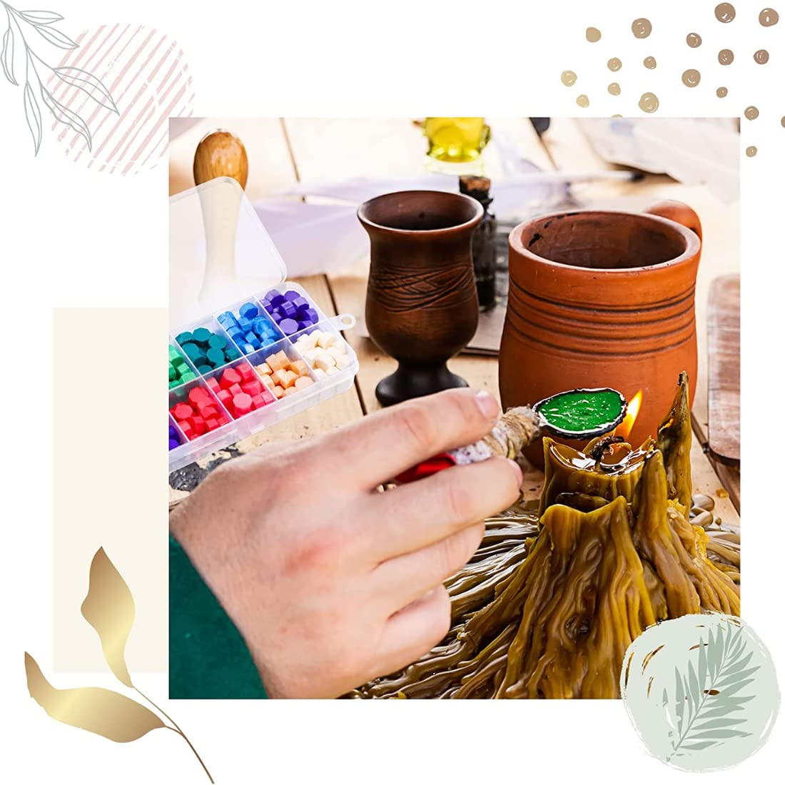 10 Colors Wax Sealing Beads Kit