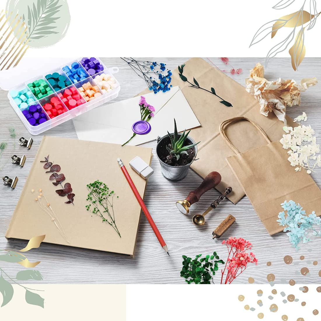 10 Colors Wax Sealing Beads Kit