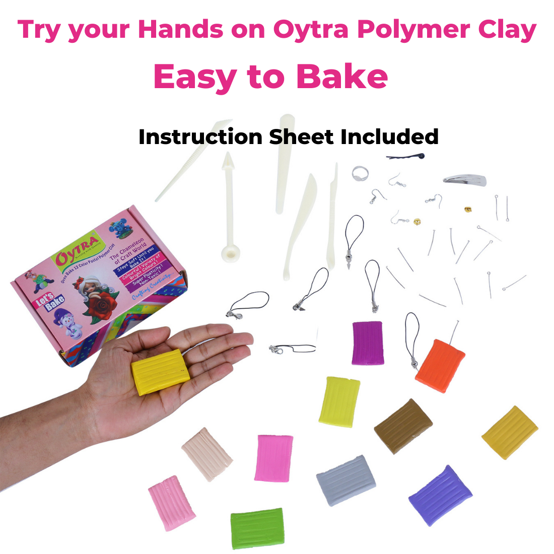 12 Color Pastel Polymer Oven Bake Clay