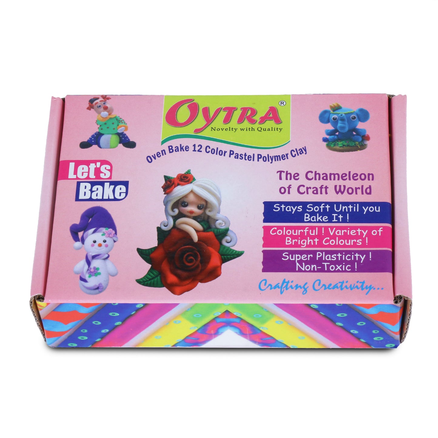 12 Color Pastel Polymer Oven Bake Clay