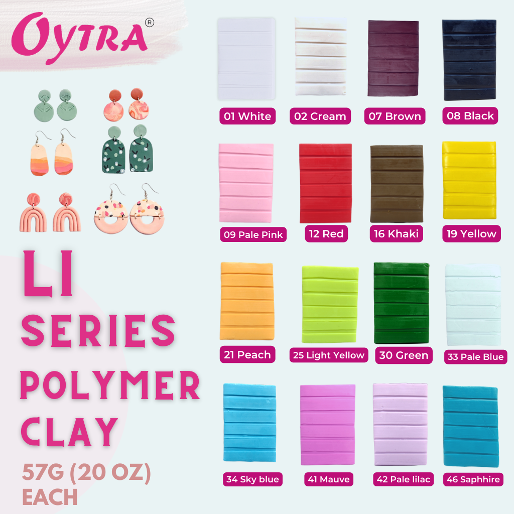 Polymer Clay LI SERIES for Jewelry (Brown)