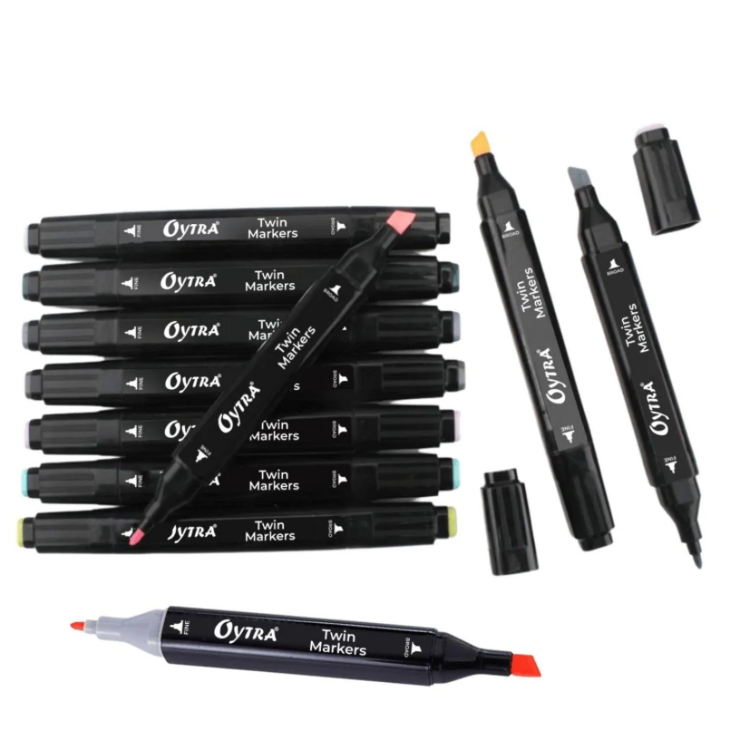 Dual Tip 12 Alcohol Markers Set