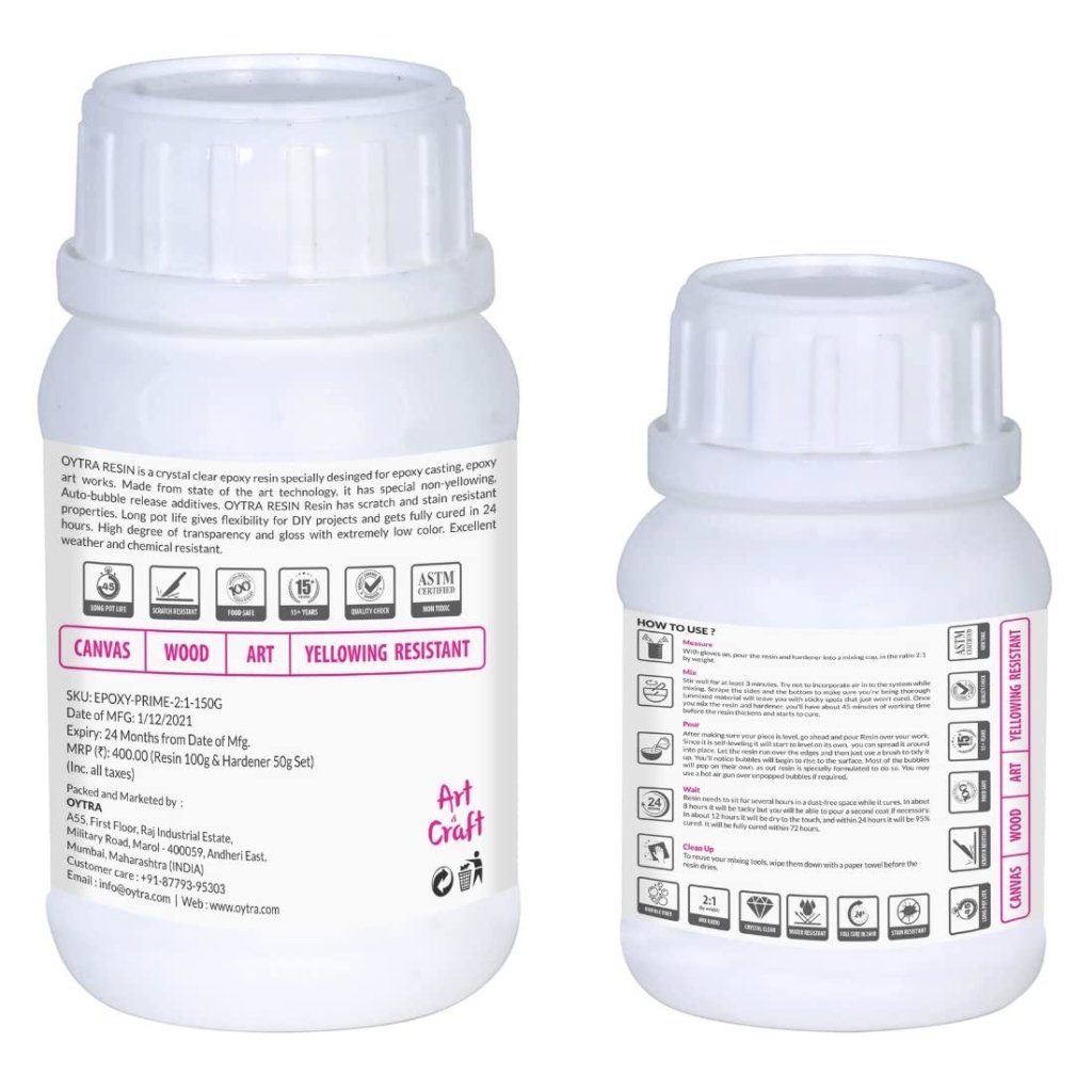 Art Resin DIY Kit Pigments and Coaster Mould Combo - Oytra