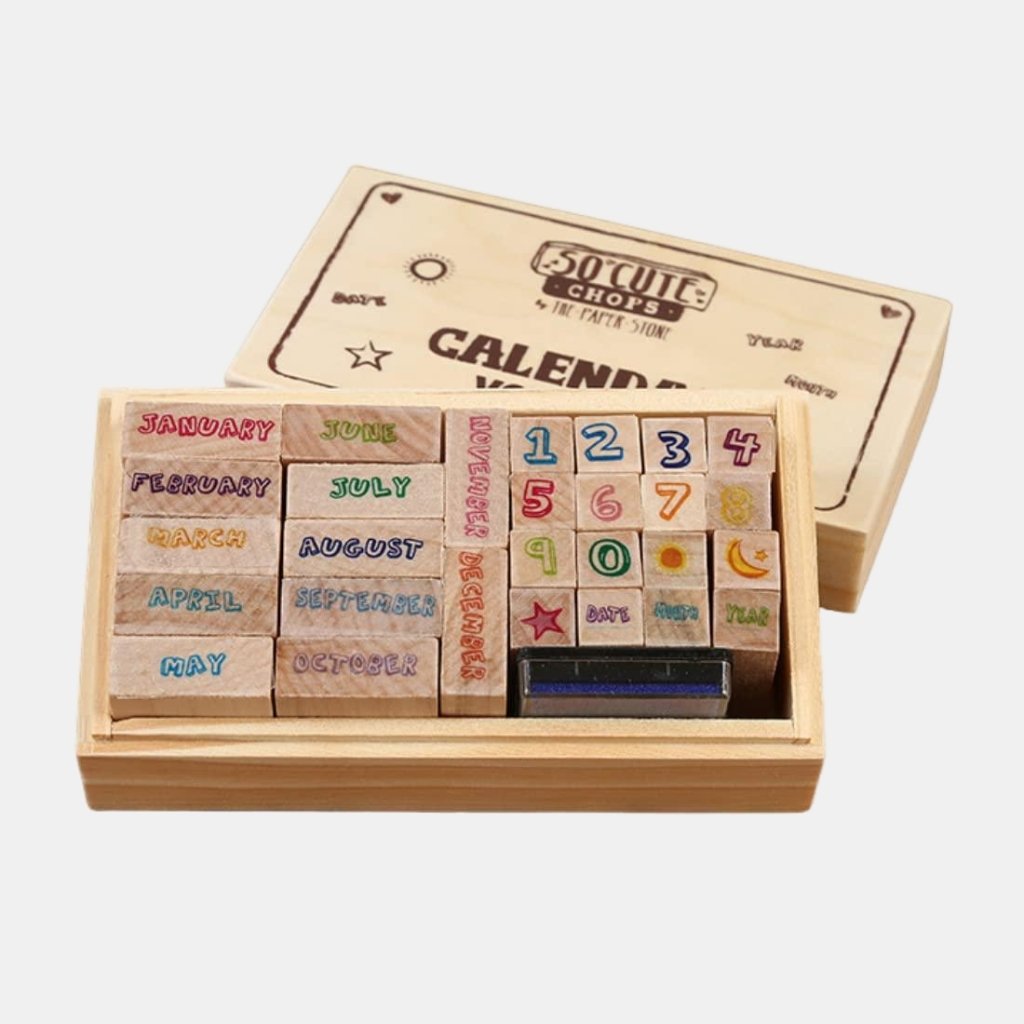 Calendar Stamp Set Number Month Day
