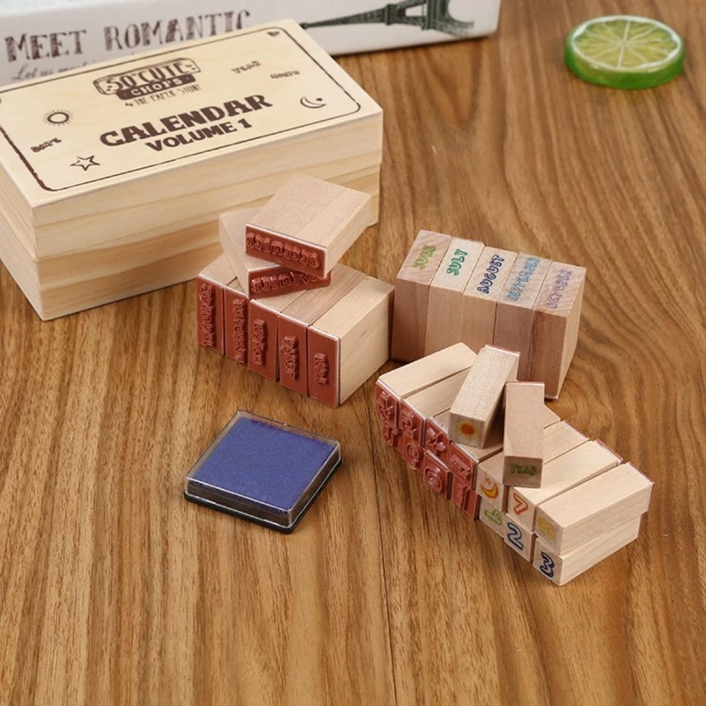 Calendar Stamp Set Number Month Day