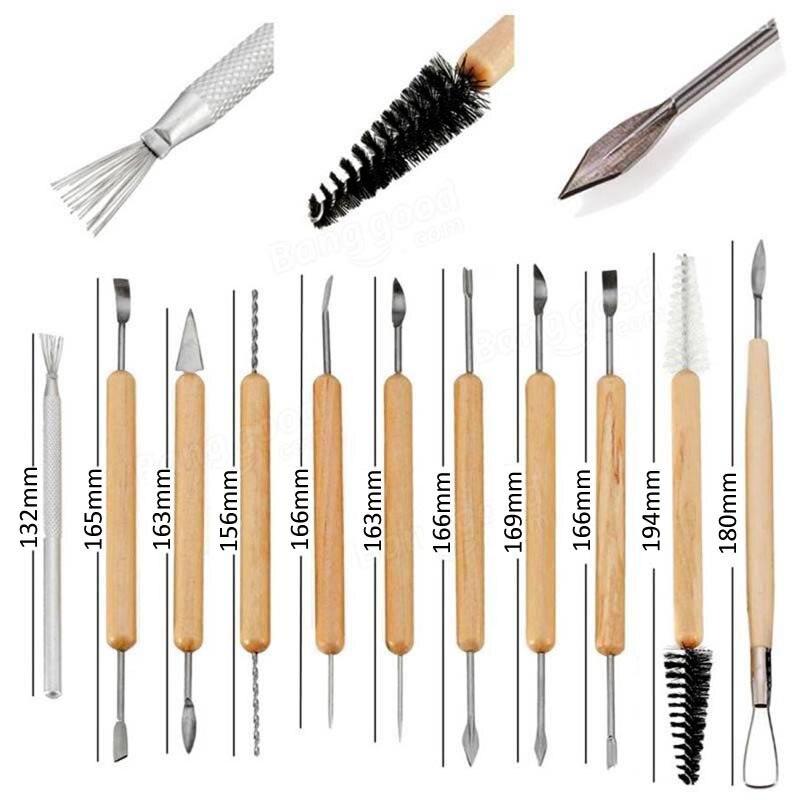Ceramic and Pottery Clay Tools Set 11 pcs - Oytra