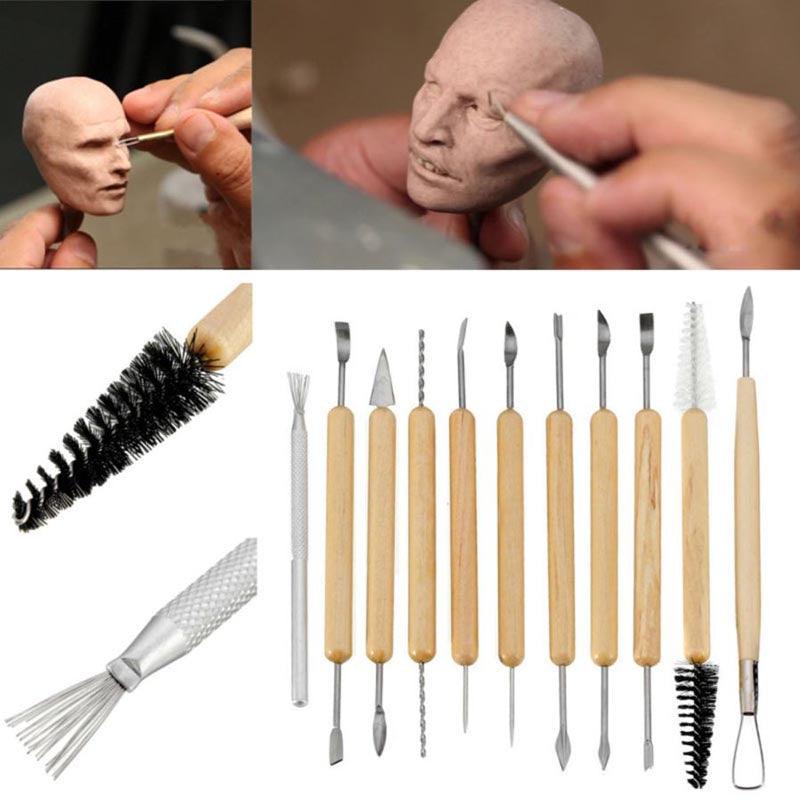 Ceramic and Pottery Clay Tools Set 11 pcs - Oytra