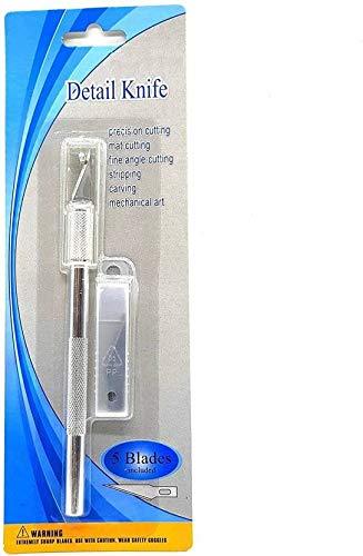 Detail Pen Knife with 5 Interchangeable Sharp Blades - Oytra