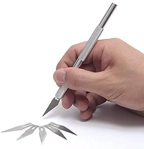 Detail Pen Knife with 5 Interchangeable Sharp Blades - Oytra