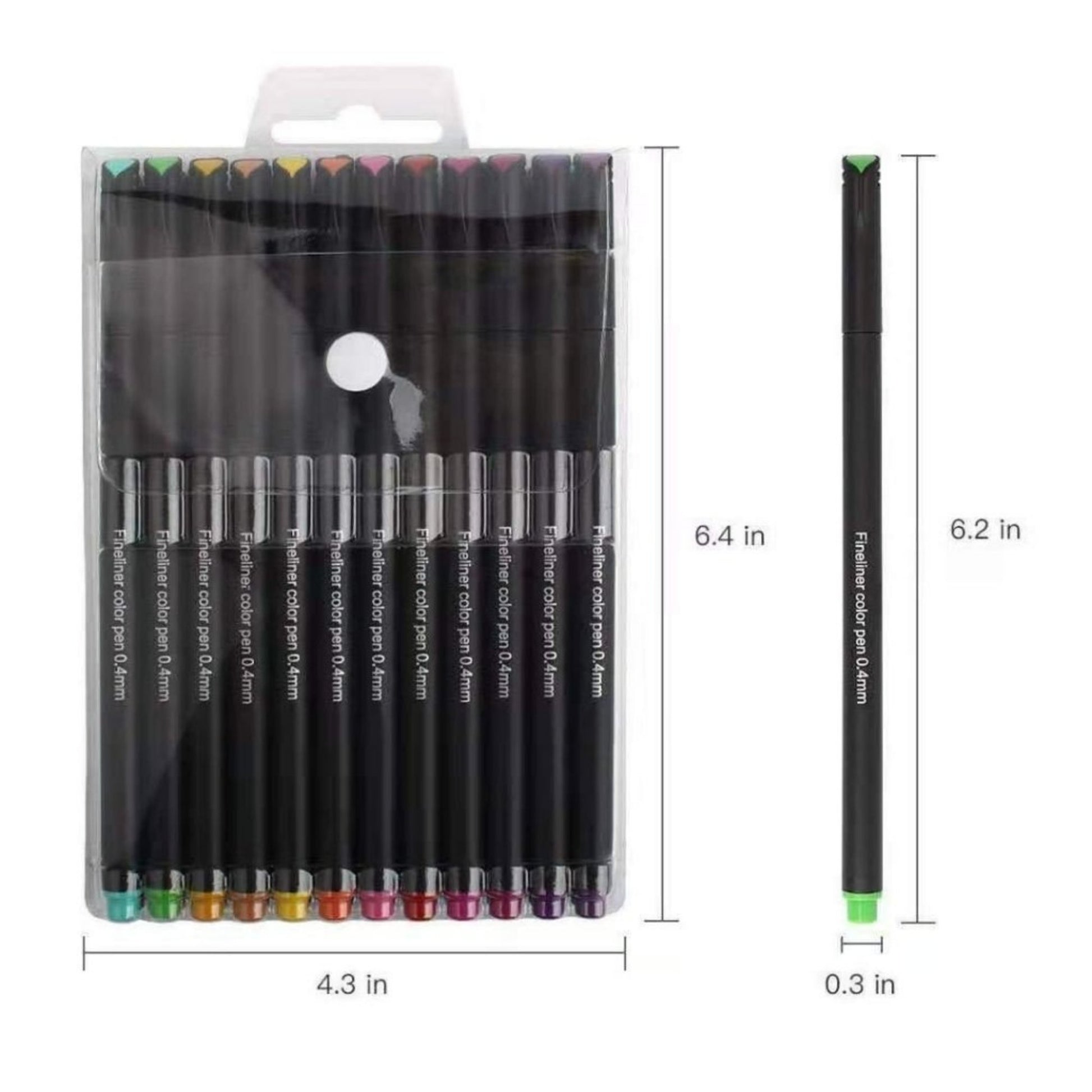 Fineliner Coloured Pens Pigment Based 0.4mm - Oytra