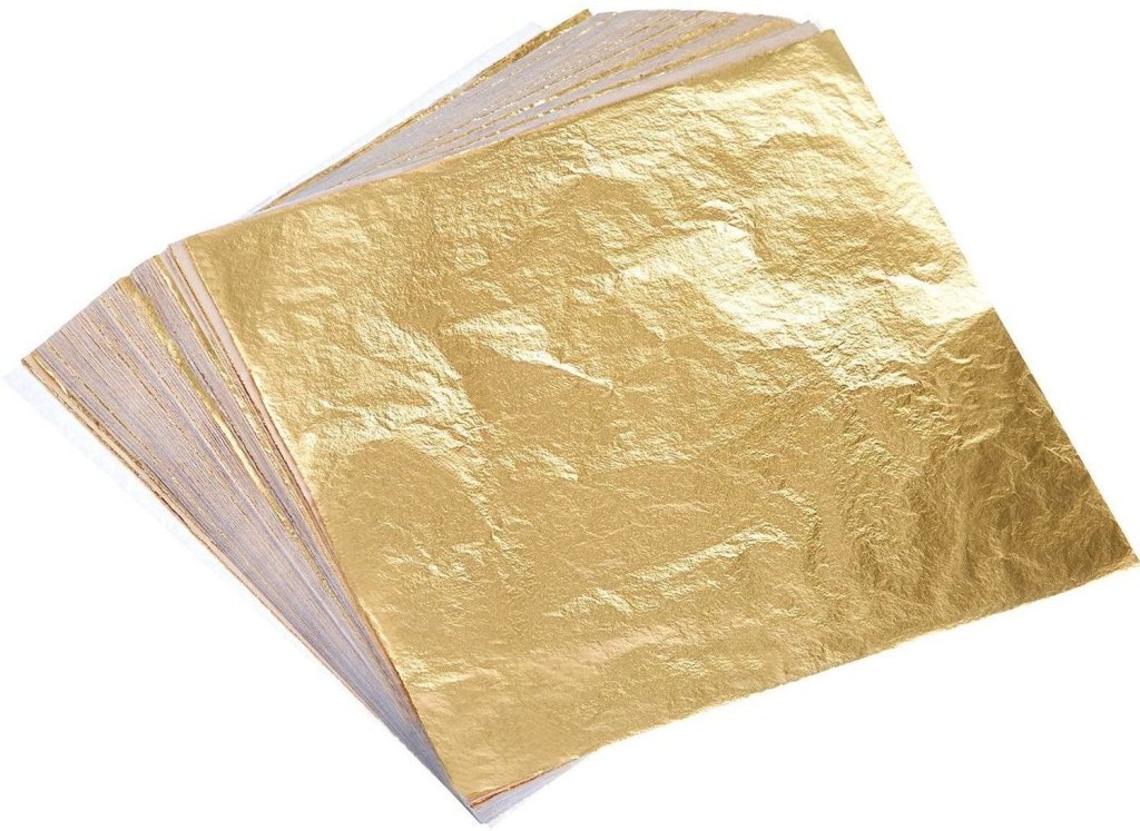 Gilding Gold Foil 3X3 Inch 25 Sheets - Oytra
