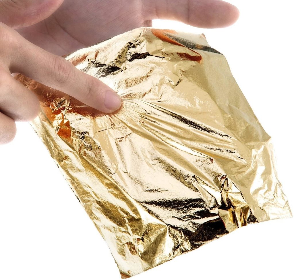 Gilding Silver Foil 3X3 Inch 25 Sheets - Oytra