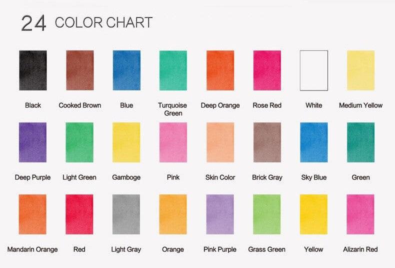 Giorgione 24 Colors Professional Water Pigmets - Oytra