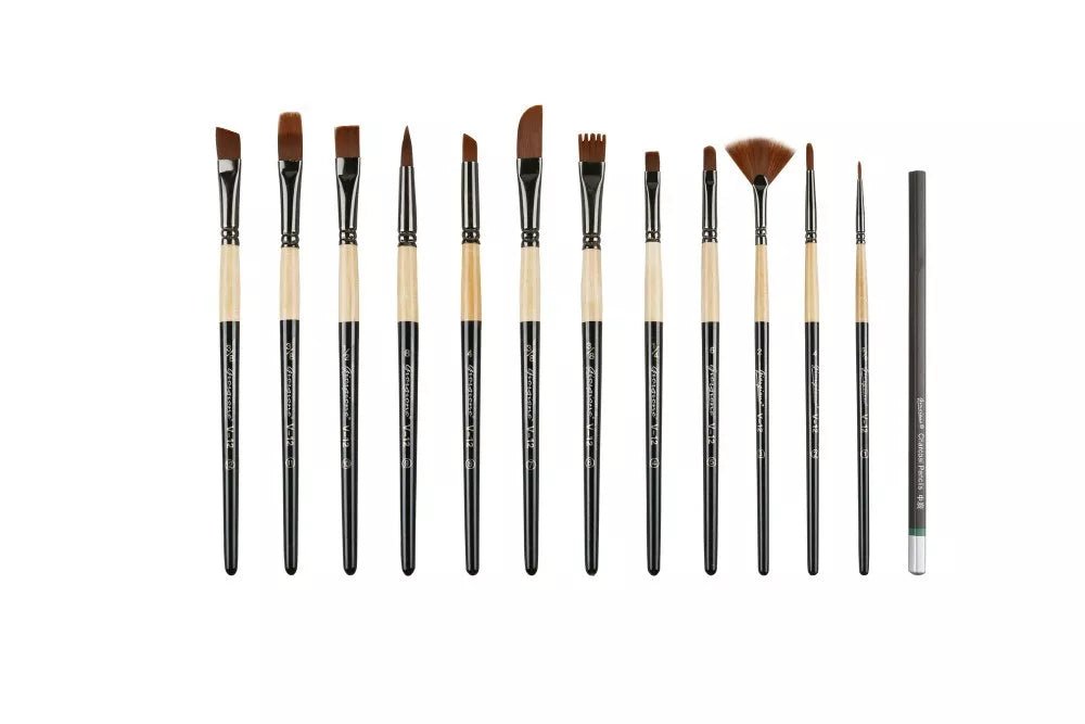 Giorgione Professional Artist Paint Brush Box Set of 12 - Oytra