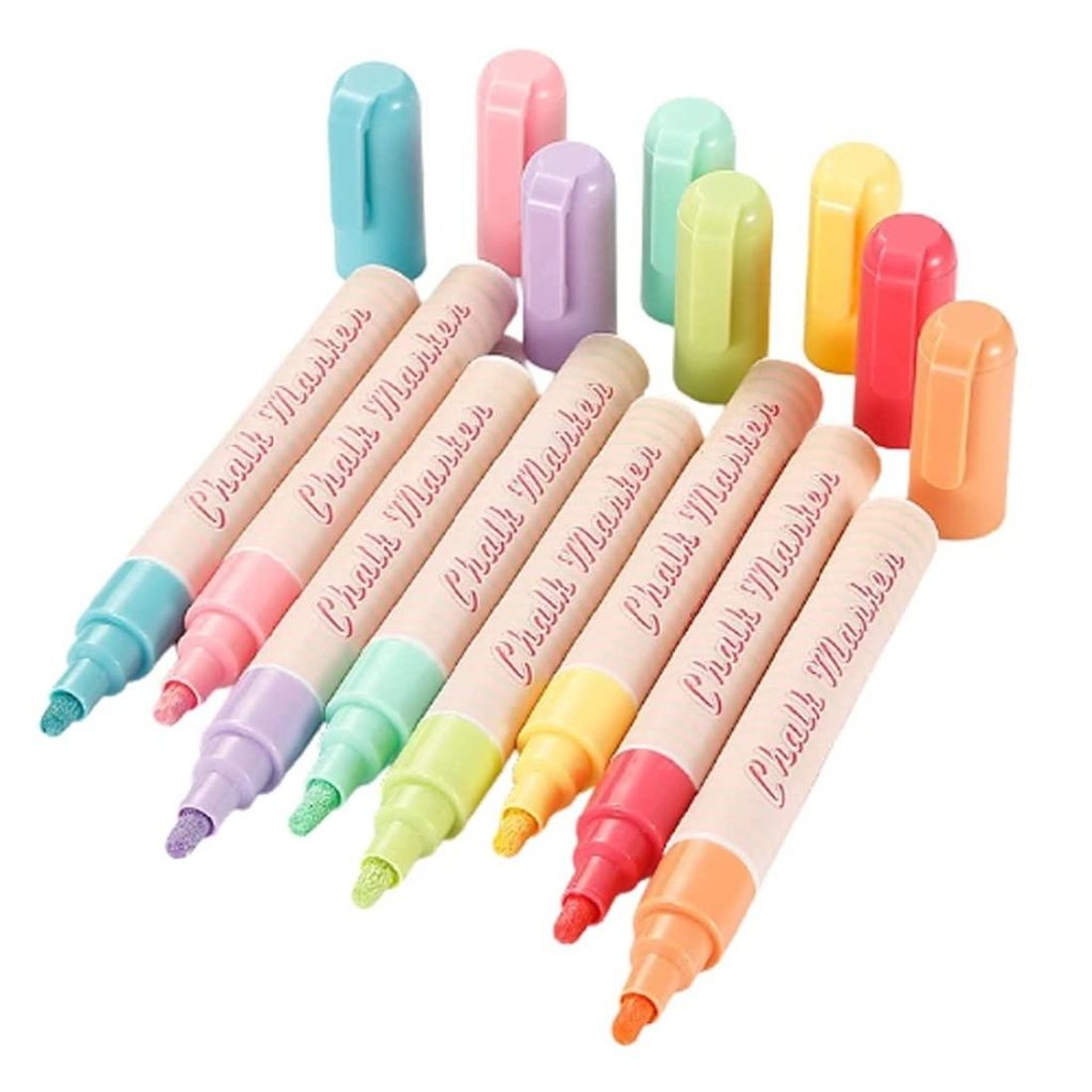 Marker Chalk Liquid Pens Colors for Whiteboard Blackboard Set