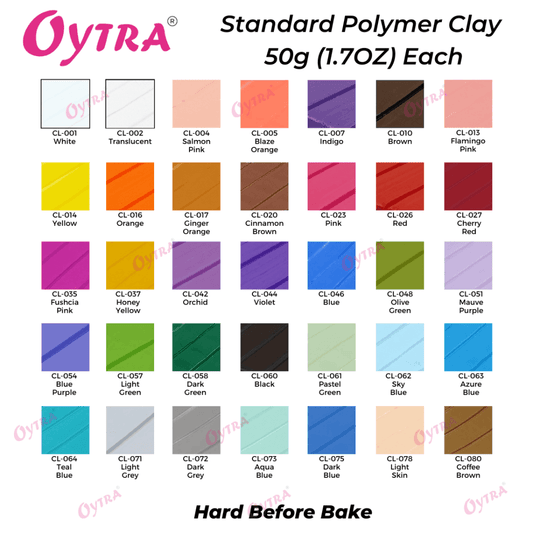 STANDARD Series Polymer Clay 50 Grams / 1.7 OZ - Oytra
