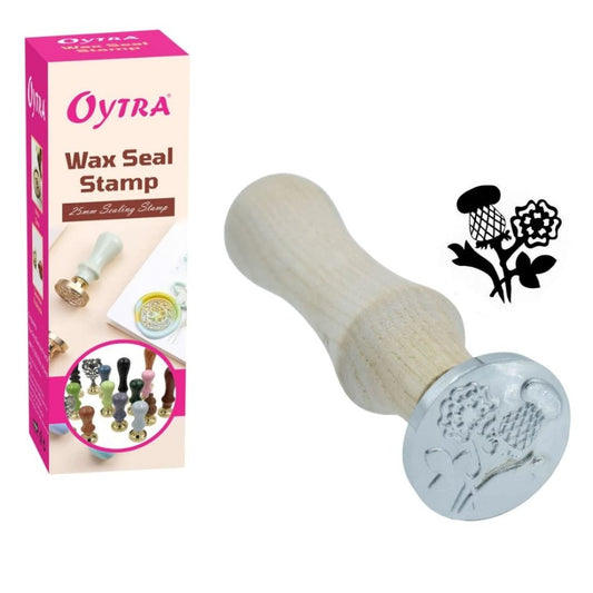 WAX SEAL STAMP 30mm (Daisy Flower Leaf) - Oytra