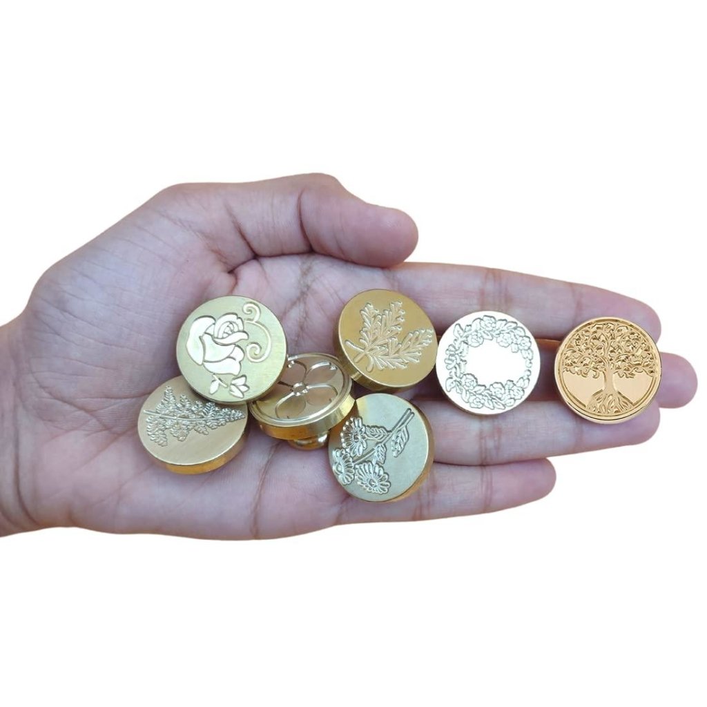 Wax Stamp Seal FLOWER TREE KIT with 6 Sealing - Oytra