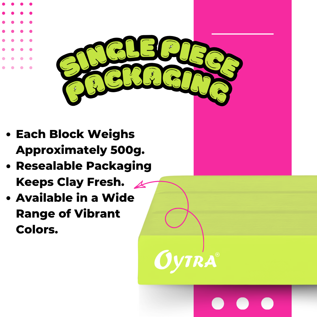 500g Polymer Clay SIGNATURE Series (33 Neon Yellow)
