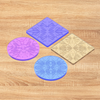 3D Silicone Resin Mould Coaster Floral Design