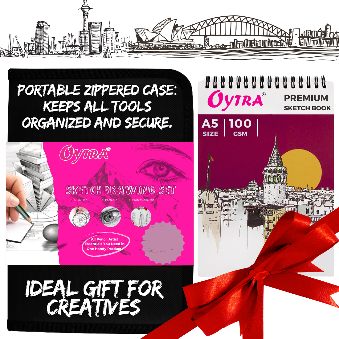42 Pcs Professional Sketching Set