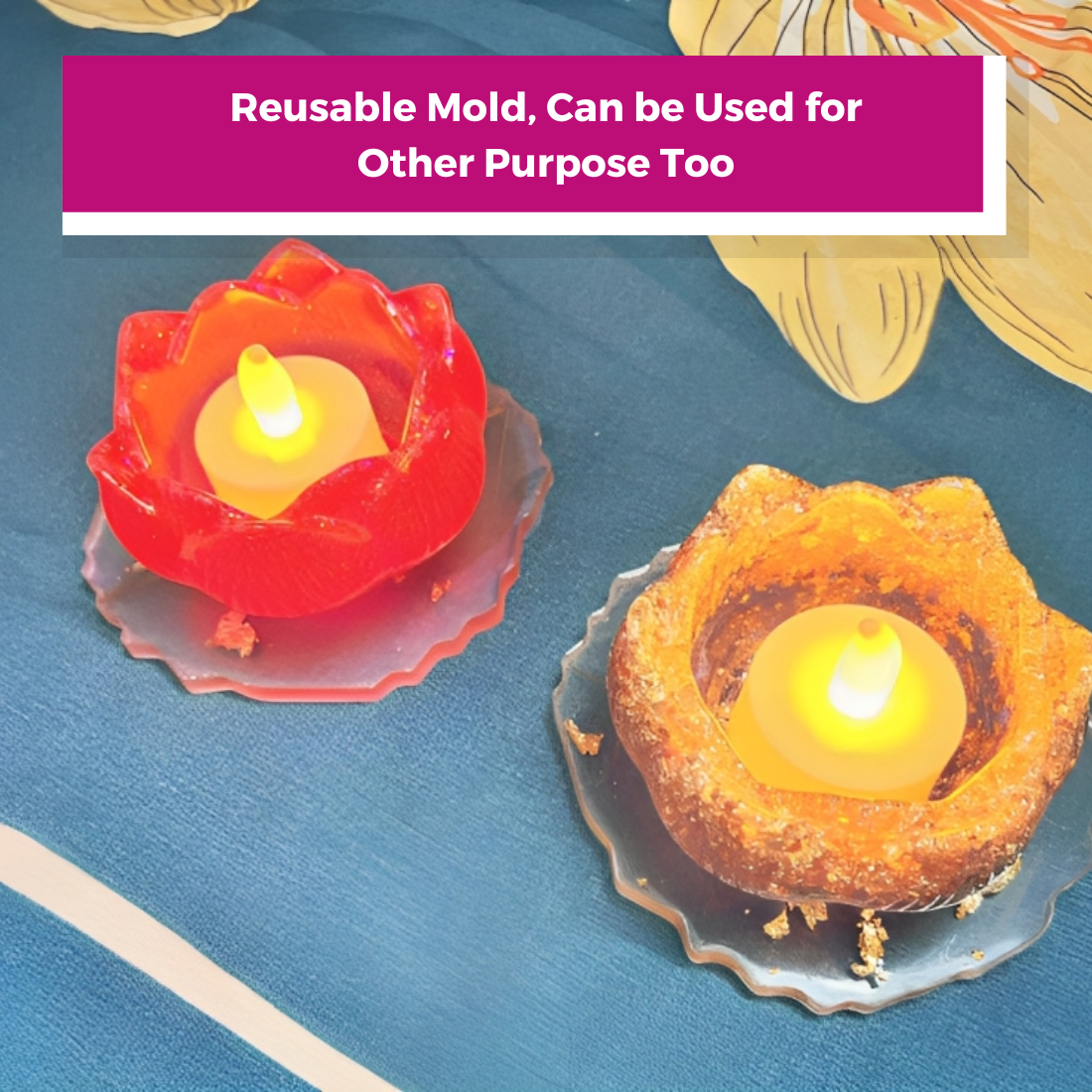 Resin Art Tea Light Holder Kit