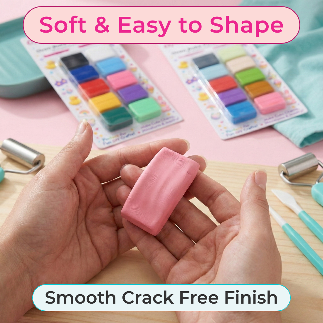 20 Color Polymer Oven Bake Clay Set for Jewelry Earrings Making