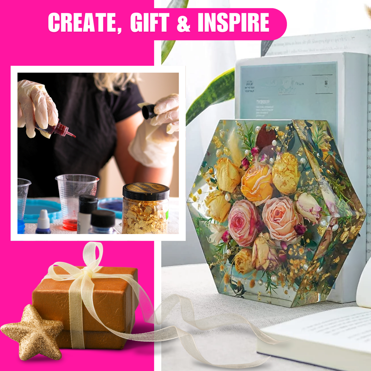 Hexagon Shape 8 Inch Wedding Resin Art Mould