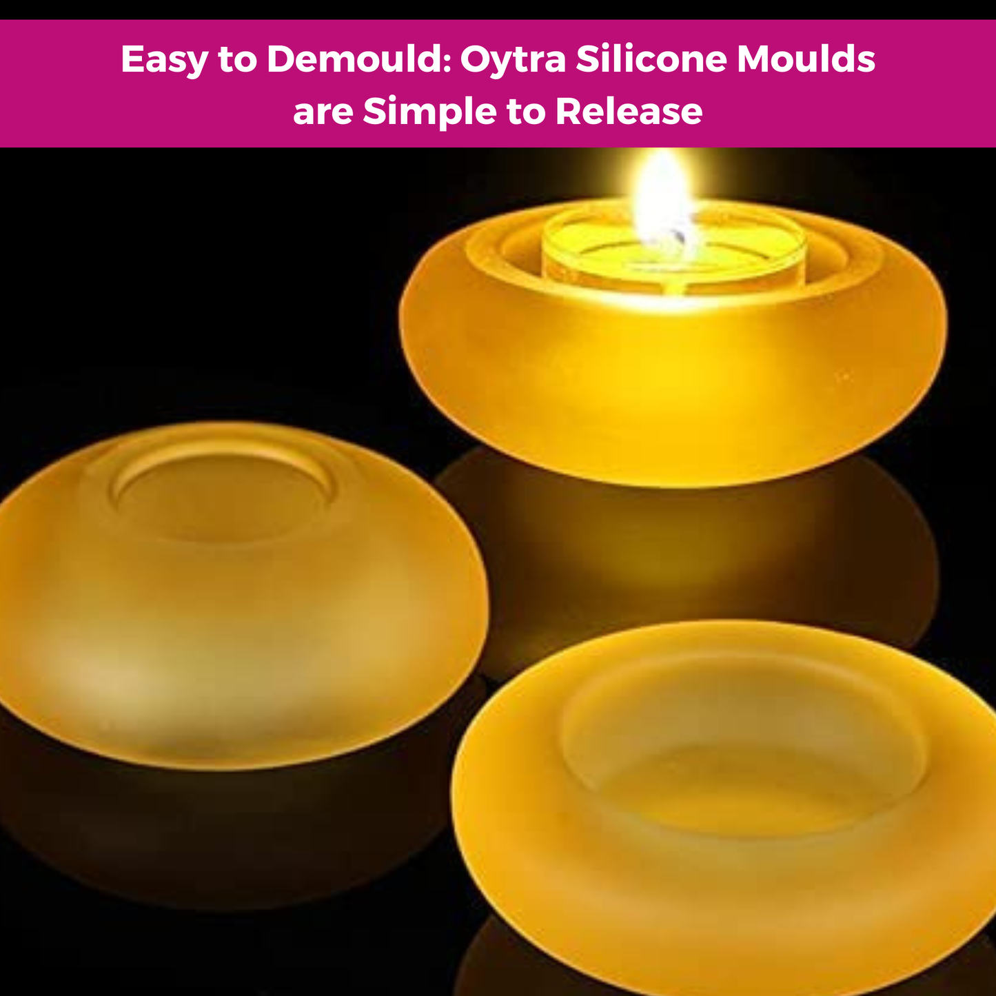 DIY Round Tealight Candle Holder Resin Mould