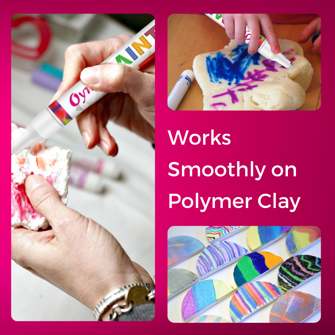 Paint Permanent Marker Pen Set of 3