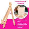 5 Inch Mini Wooden Easel Stand Set of 12