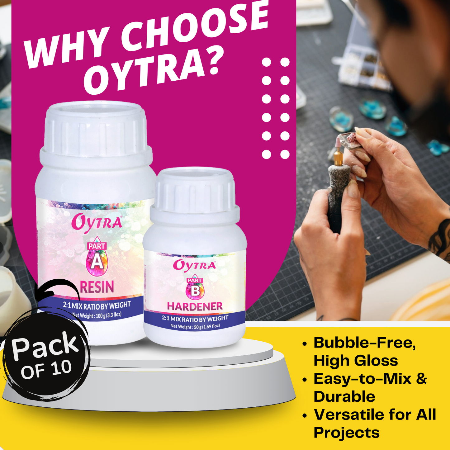 10 x 150 Grams Art Resin Kit
