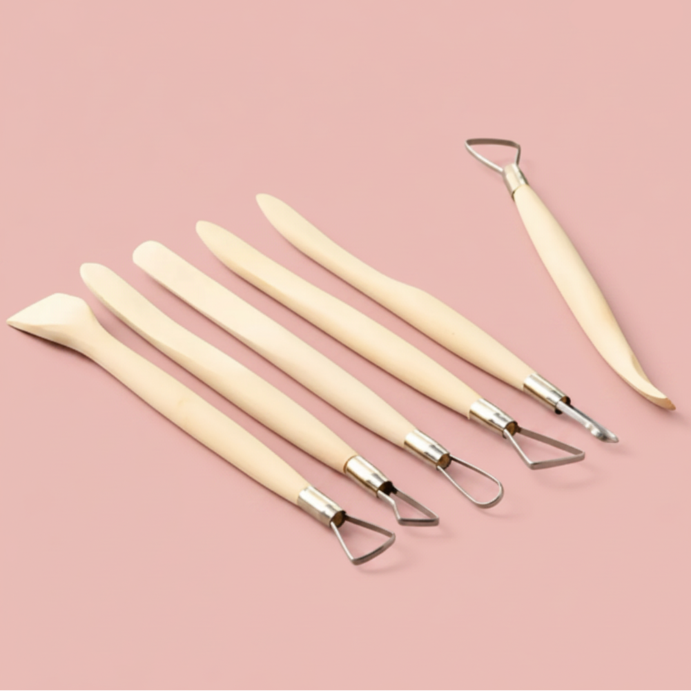 6 Pcs Ceramic Tool Set 2 Sides