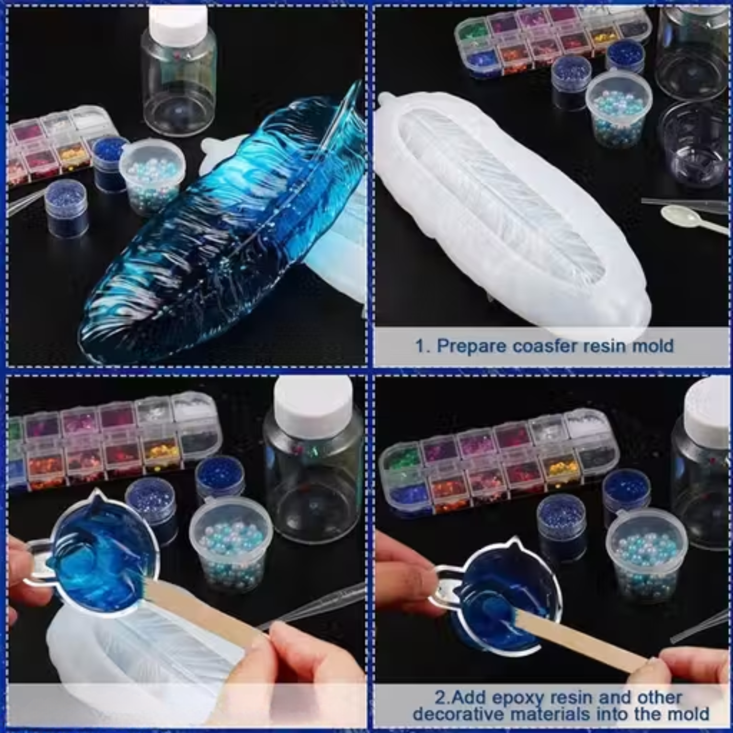 Feather Dish Silicone Mould