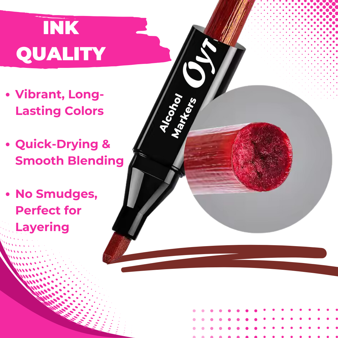 Alcohol Sketch Pen Markers (48 Colors)