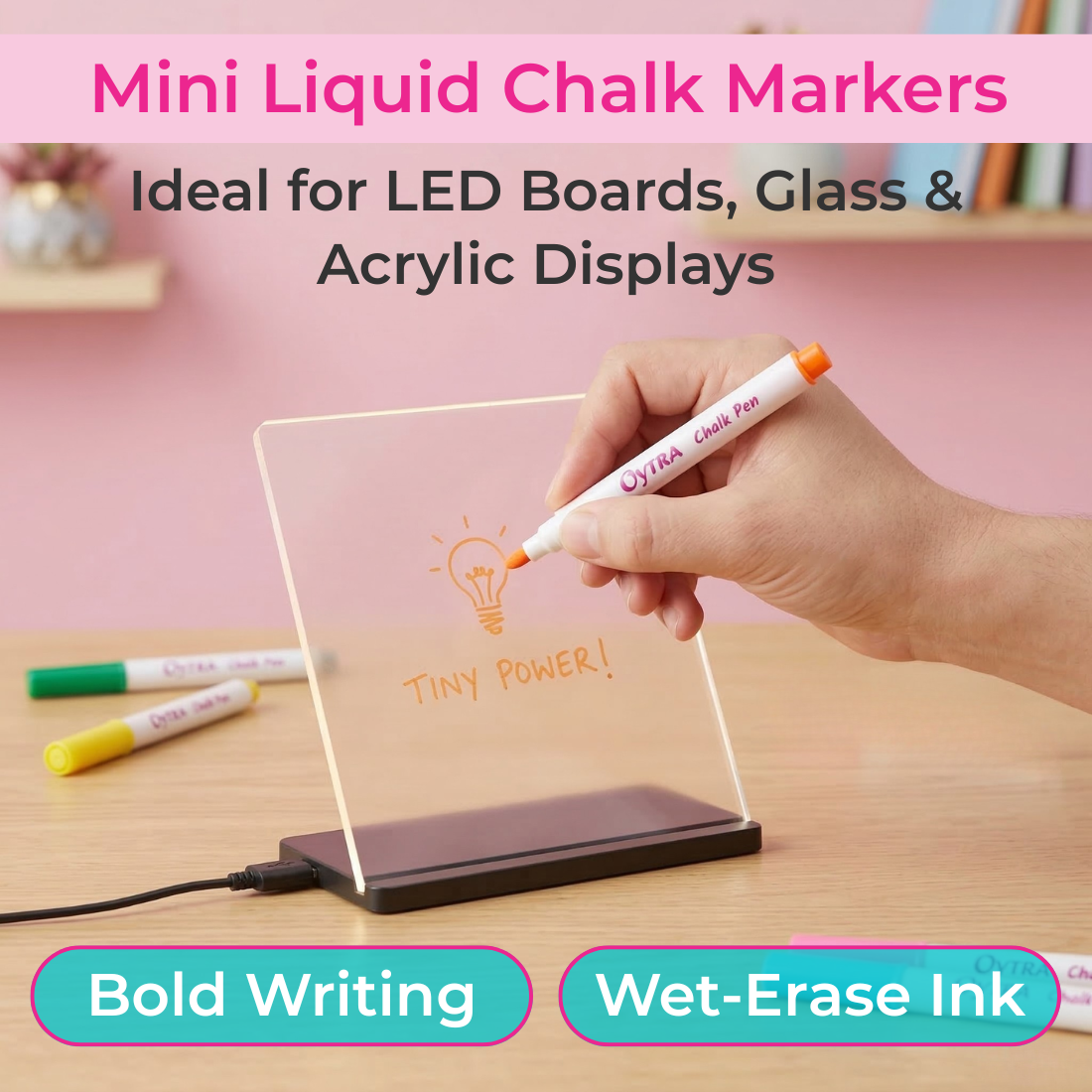Mini Liquid Chalk Markers - 12 Colors